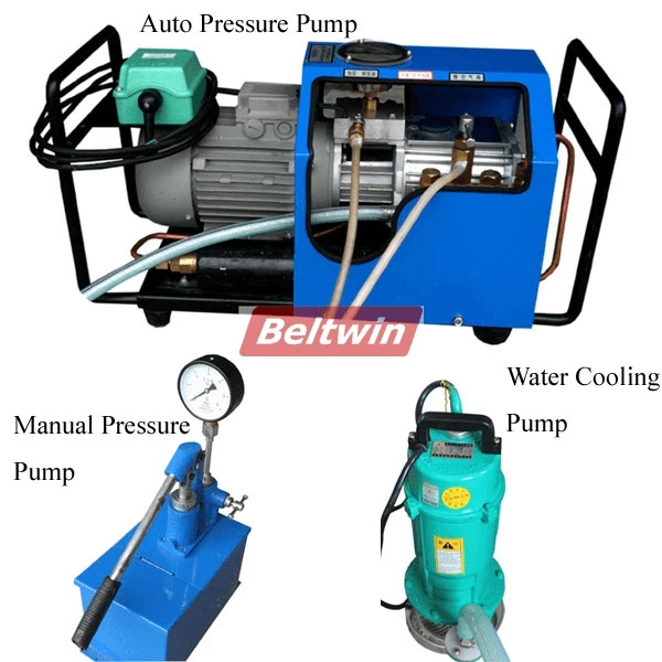 Presse de vulcanisation à chaud pour sacs à eau pour bandes transporteuses en caoutchouc DSLQ-II