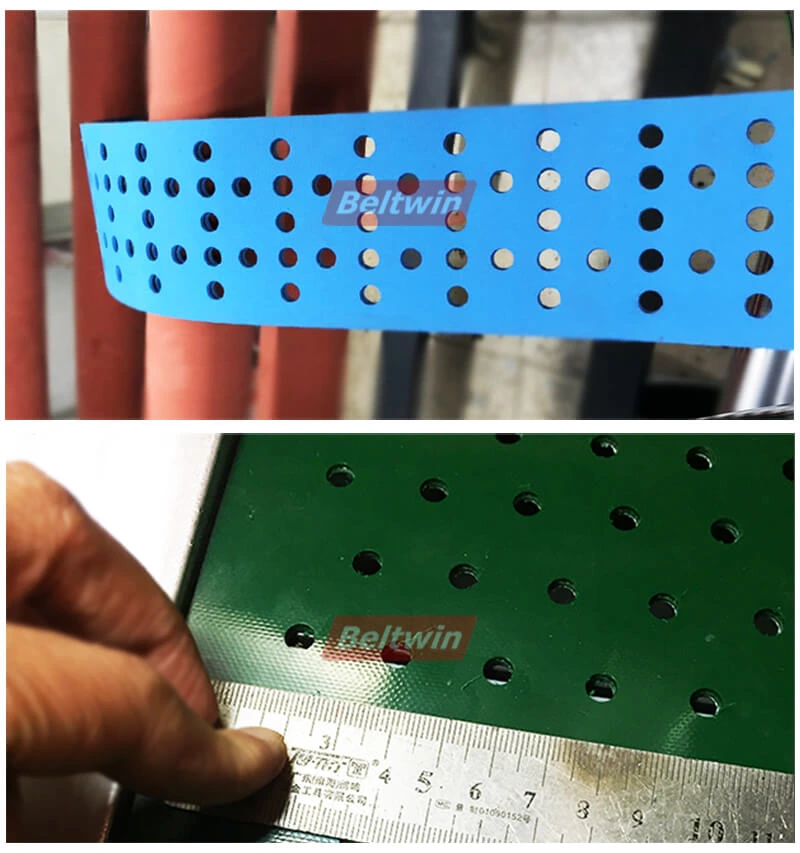 Machine de perforation de bande transporteuse de 2000 mm de large pour ceinture en caoutchouc PVC PU
