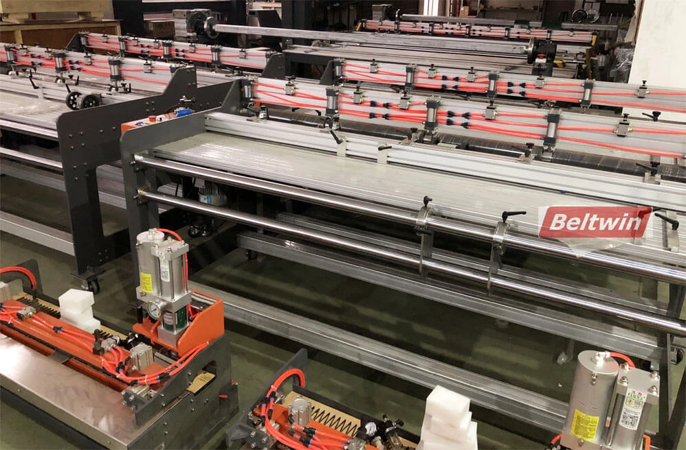 Découpeuse de bande transporteuse en PVC PU CA2000-3000, machine de découpe