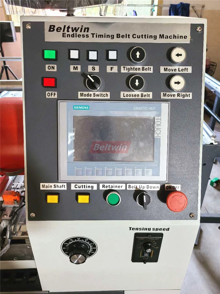 Machine de découpe de courroie de distribution personnalisée pour Ammega USA
