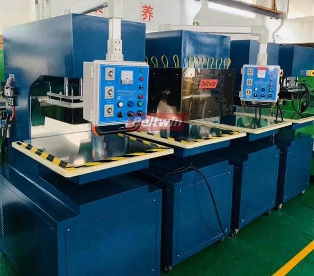 Machine de soudage de courroie haute fréquence QA-1000 pour guides en V/taquets/parois latérales