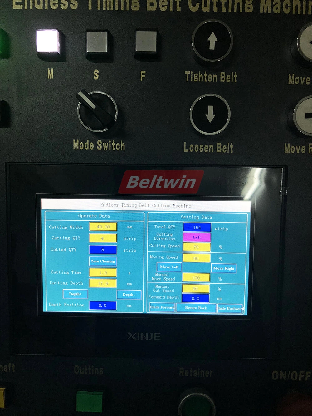 Livraison automatique de la machine de découpe à bande sans fin Beltwin en Thaïlande