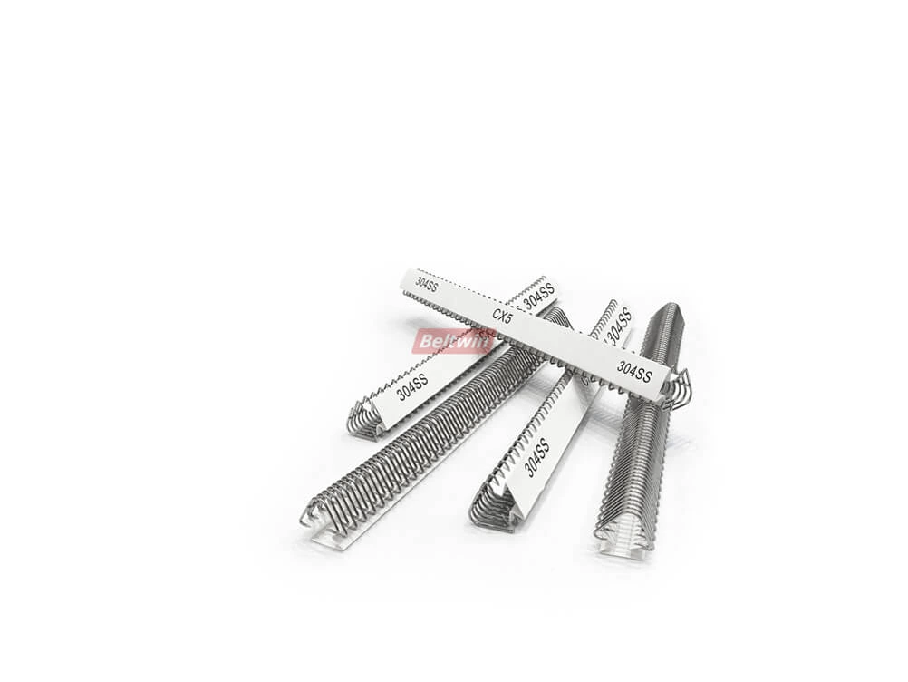 Attache de laçage de bande transporteuse en acier inoxydable à crochet métallique CX