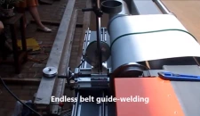 Machine à souder les guides de ceinture 1000 avec tête de broyage et pistolet thermique