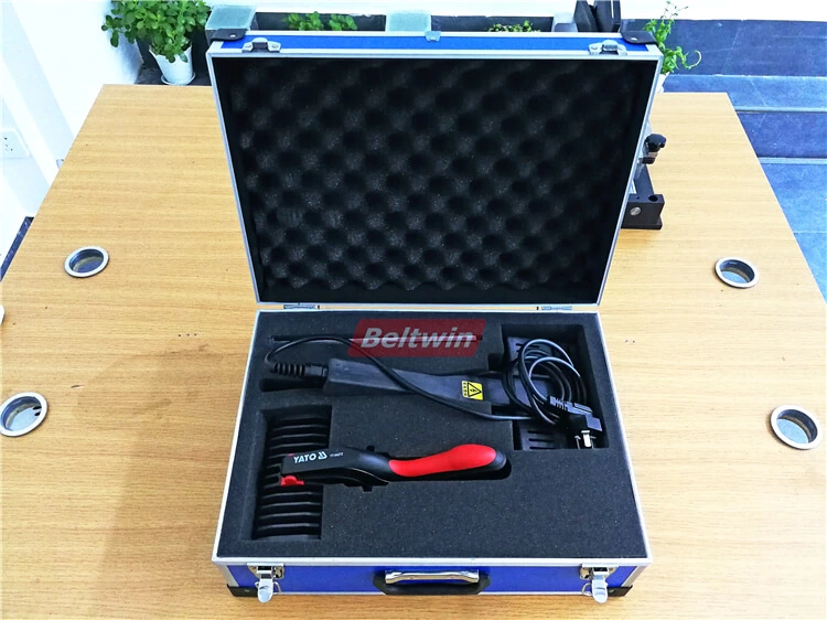 Presse à pince chauffante pour bande tangentielle d'épissure de métal, bande de machine, bande de transport et de processus