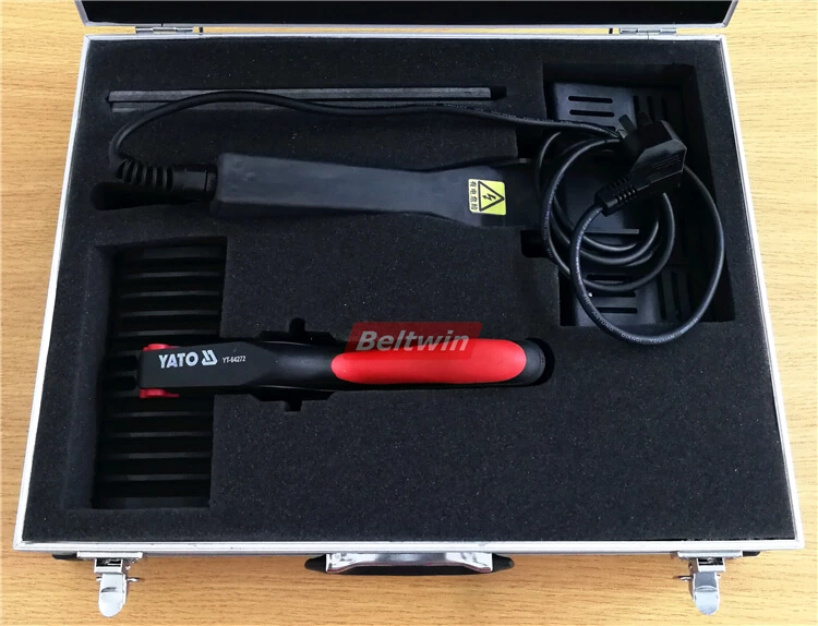 Presse à pince chauffante pour bande tangentielle d'épissure de métal, bande de machine, bande de transport et de processus