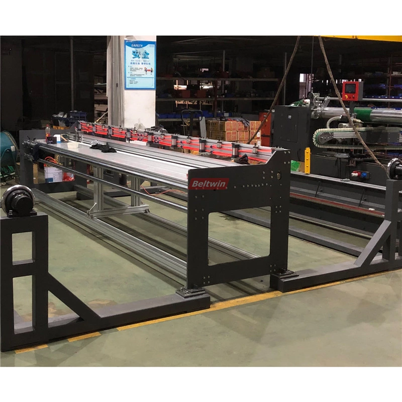 Découpeuse de bande transporteuse avec enrouleur et enrouleur (version améliorée)