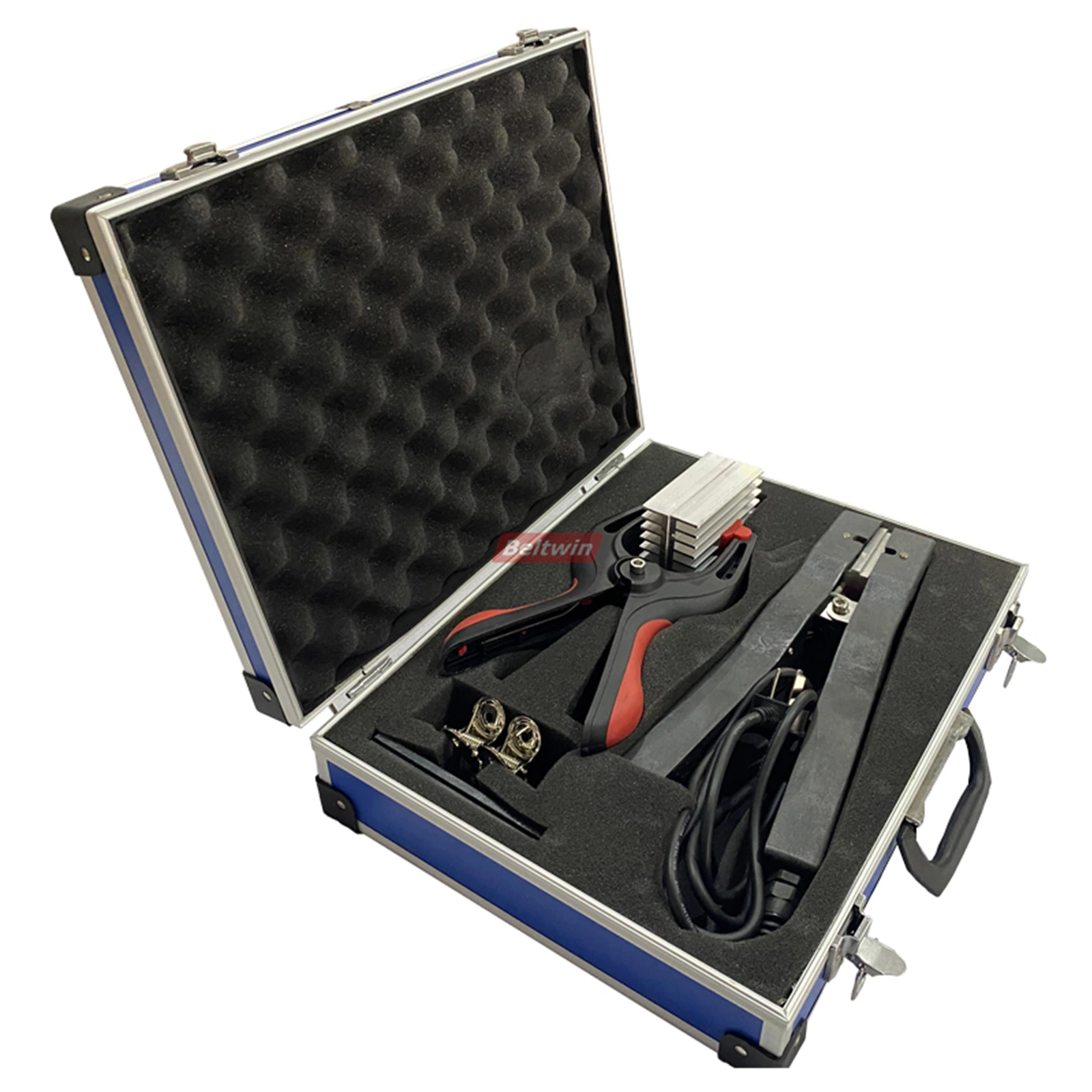 Presse à pince chauffante pour bande tangentielle d'épissure de métal, bande de machine, bande de transport et de processus