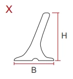 Taquet de PVC/PU/paroi latérale/guide