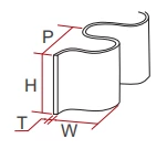 Taquet de PVC/PU/paroi latérale/guide