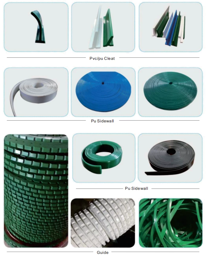 Taquet de PVC/PU/paroi latérale/guide