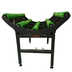 Rack avec rouleaux pour rouleaux de matériau de bande transporteuse PVC PU