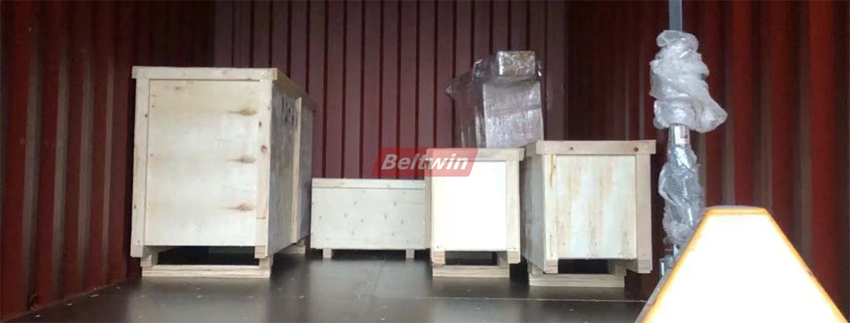 Solution totale d'atelier de bande transporteuse pour le client algérien