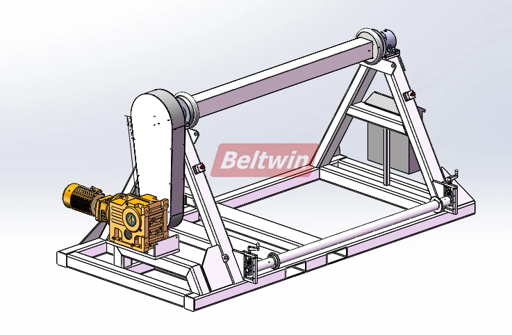 Enrouleur de courroie en caoutchouc robuste pour rouleau de 6 tonnes