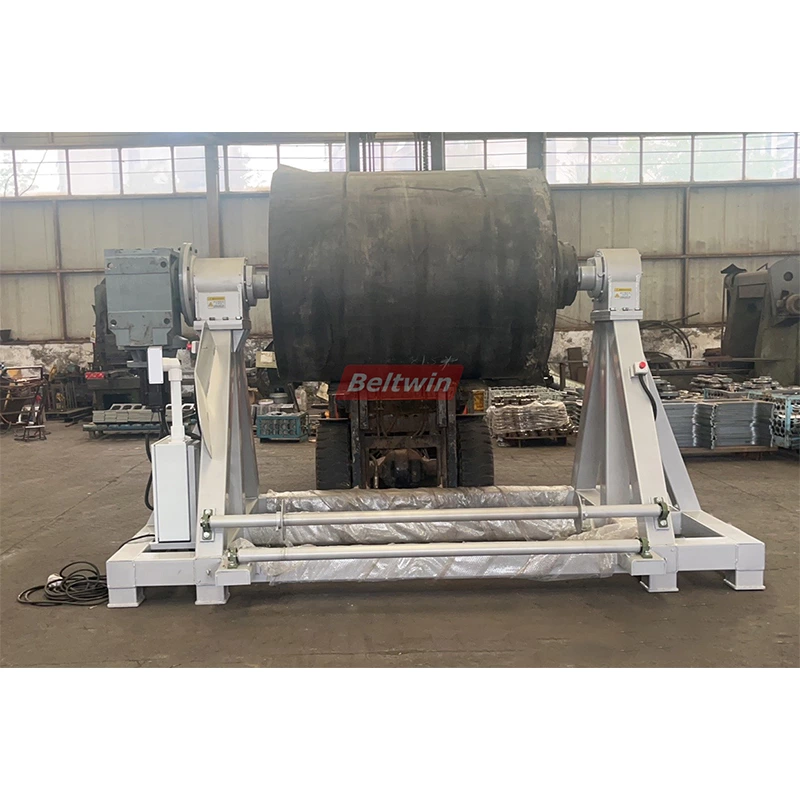 Enrouleur de courroie en caoutchouc robuste