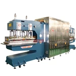 Machine de soudure à haute fréquence 25KW pour tapis roulant, épissure de ceinture d'unité centrale de PVC et flanc de taquet de soudure, guide