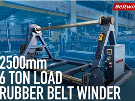 Winder de ceinture en caoutchouc pour 6 tonnes Vidéo de rouleau
