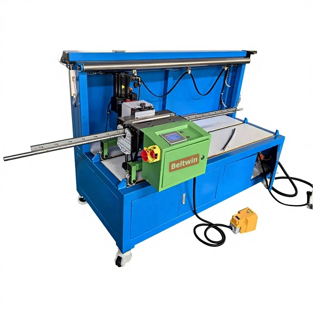 Machine à Jonction Mécanique par Agrafes Hydrauliques pour Bandes Transporteuses