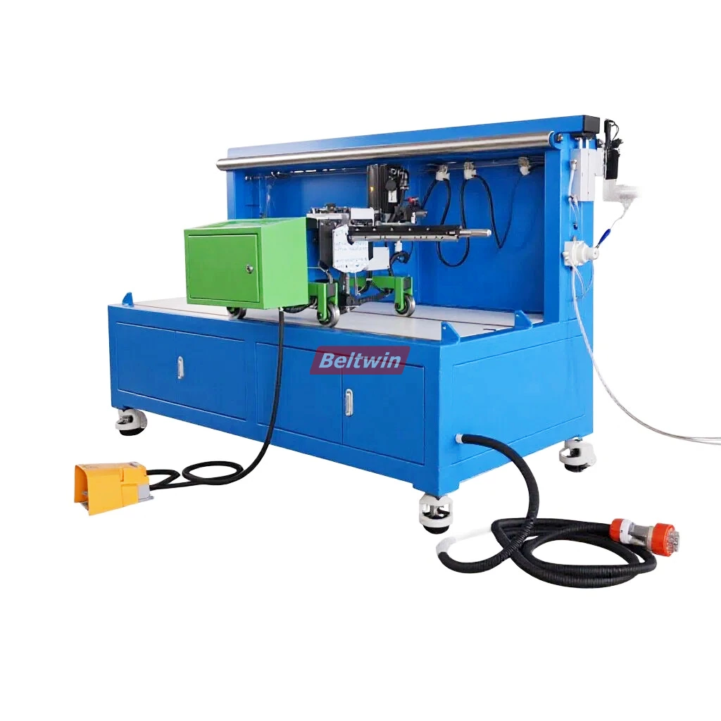 Machine à Jonction Mécanique par Agrafes Hydrauliques pour Bandes Transporteuses